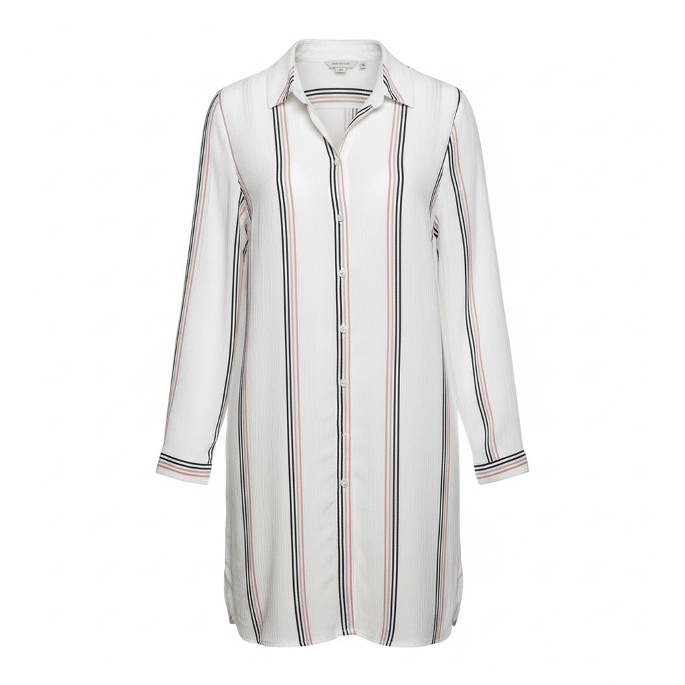 Tavik Multicolor Swim Coverup -Striped Shirt Dress- Medium